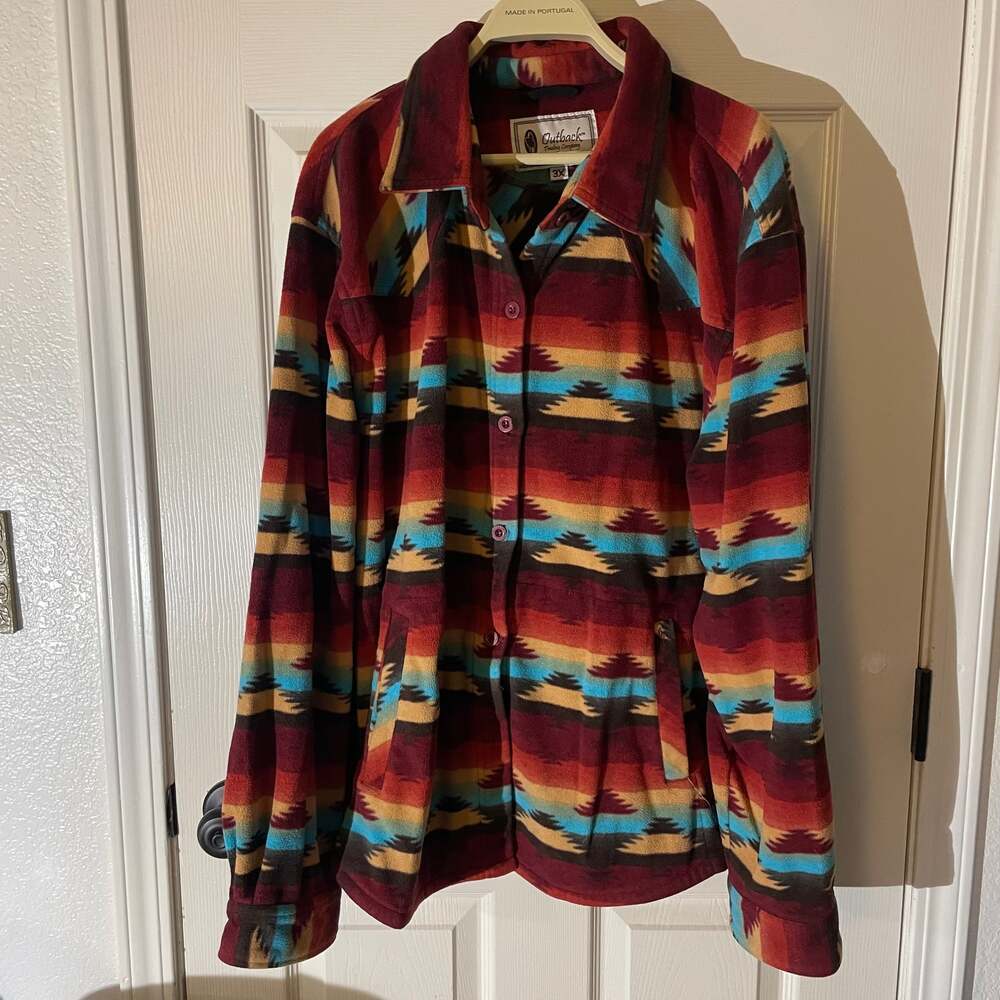 Outback Trading Co women’s shacket plus size 3xL